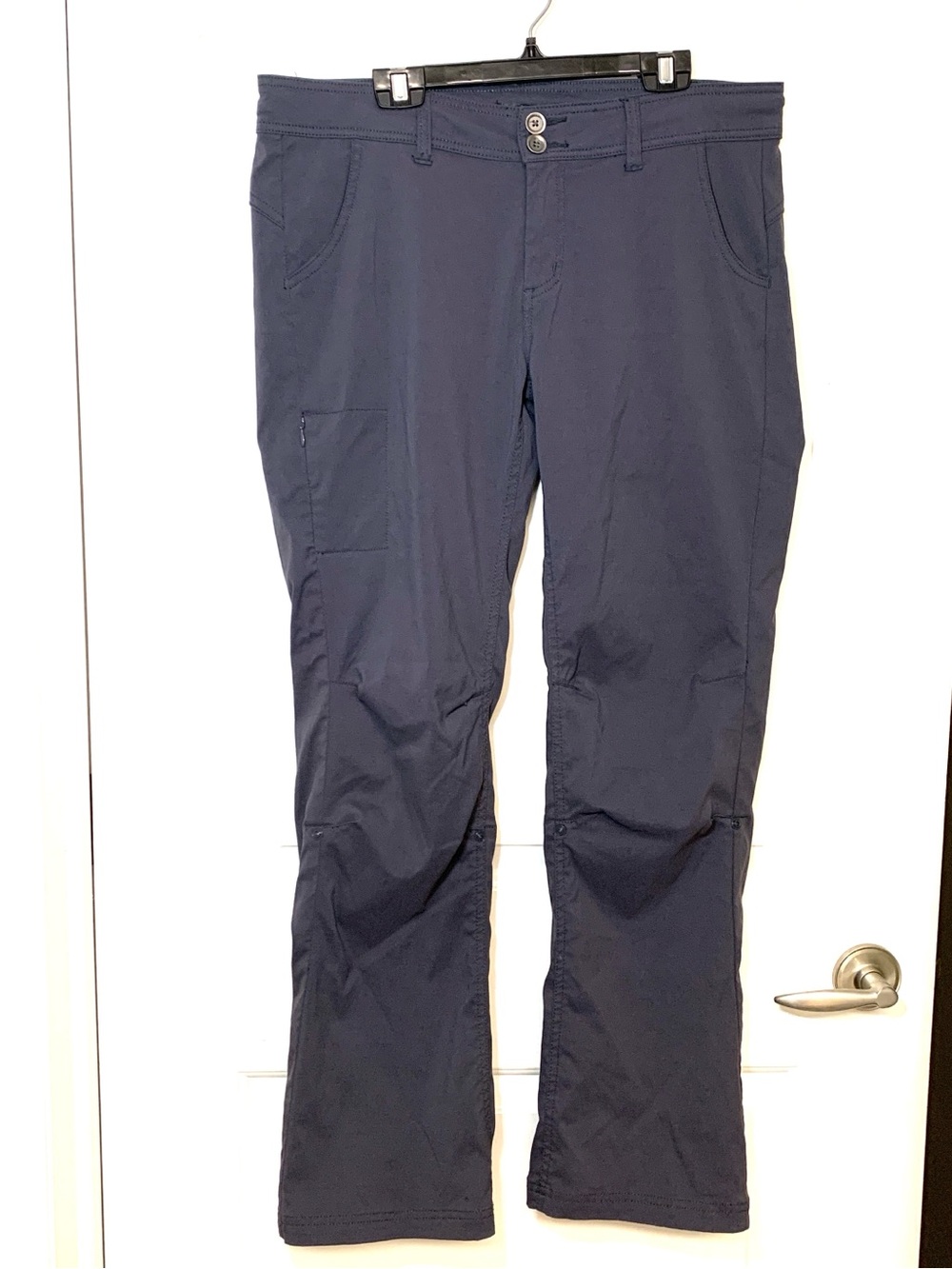 Prana Halle Pants Womens 10 Grey Original Stretch Zion Roll Up Utility Gorpcore